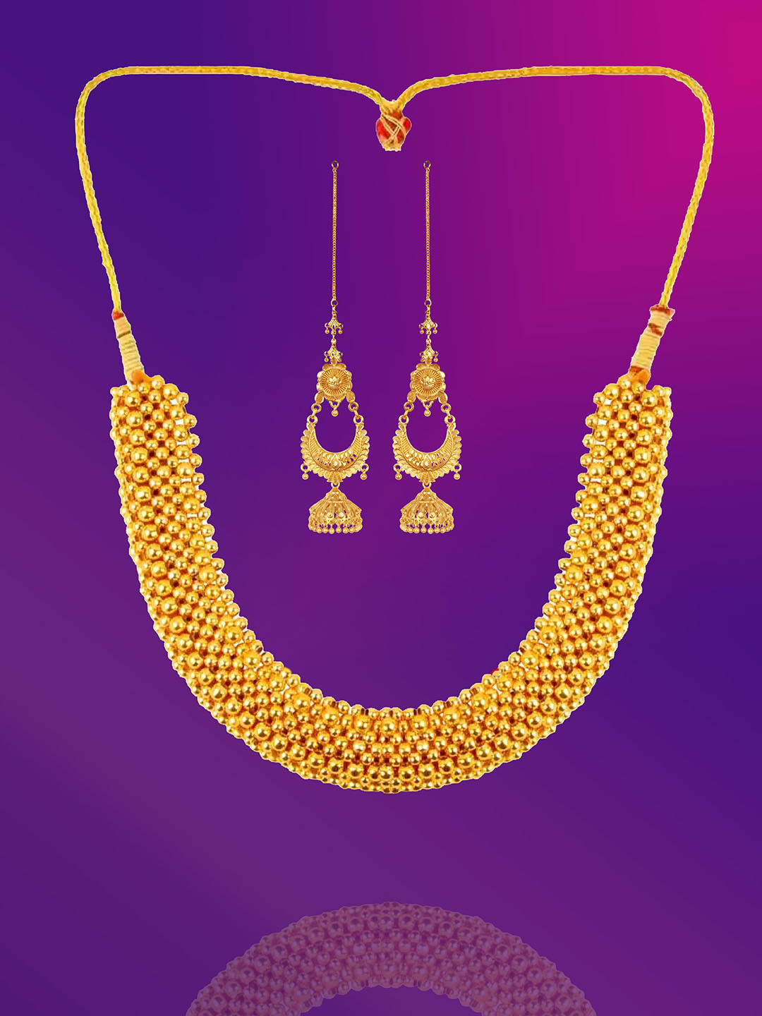 Lila Gold-Plated Necklace and Earrings