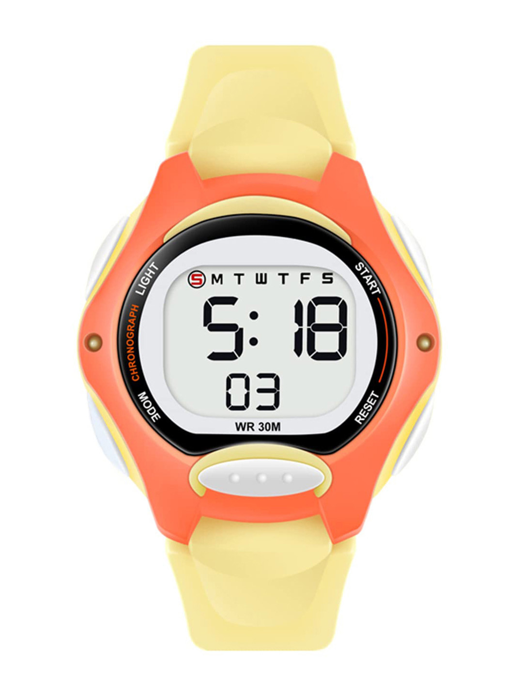 Shocknshop Unisex Kids Dial & Straps Digital Multi Function Watch 330 Yellow