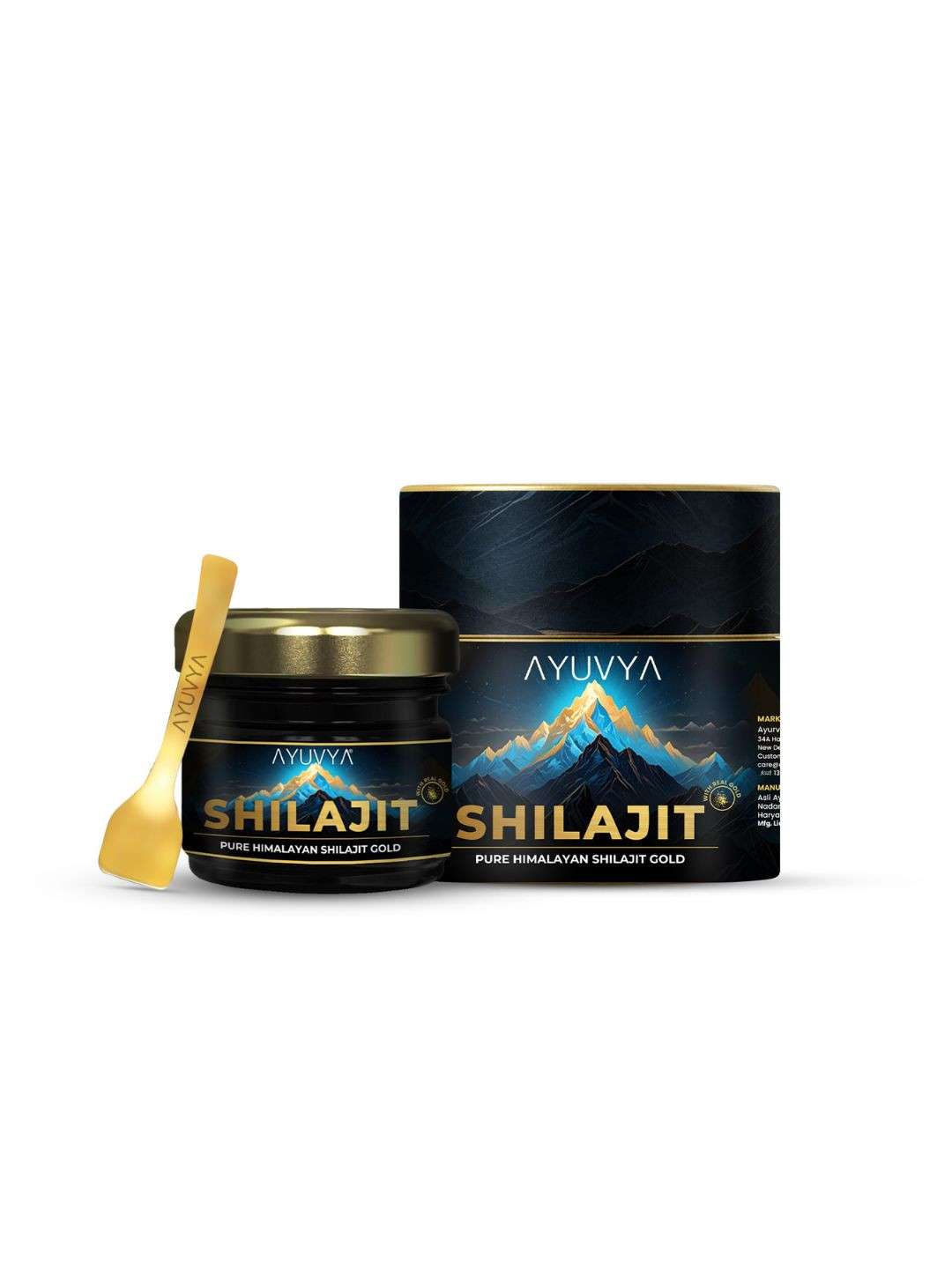 Ayuvya Shilajit Gold Boost Immunity & Stamina Himalayan Resin Gold - 20 gm