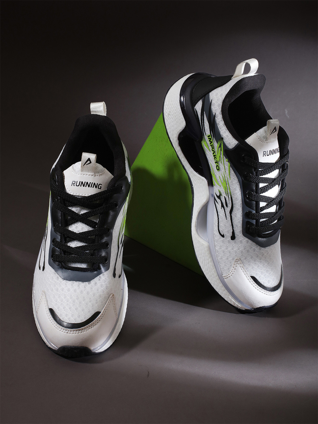 IMPAKTO Men Athletic Running Shoes Breathable Shock Absorbing Insole Slip Resistant