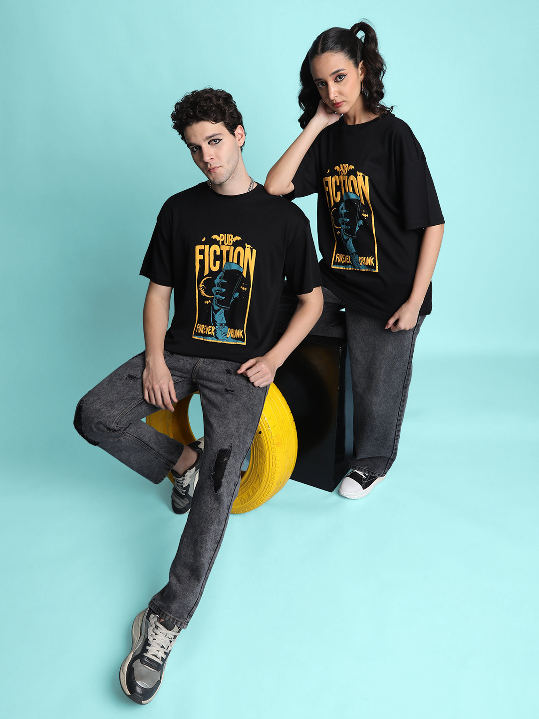 Bene Kleed Men Typography Printed Round Neck Cotton T-shirt