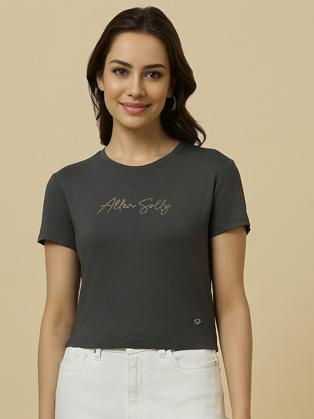 Allen Solly Woman Brand Logo Print T-shirt