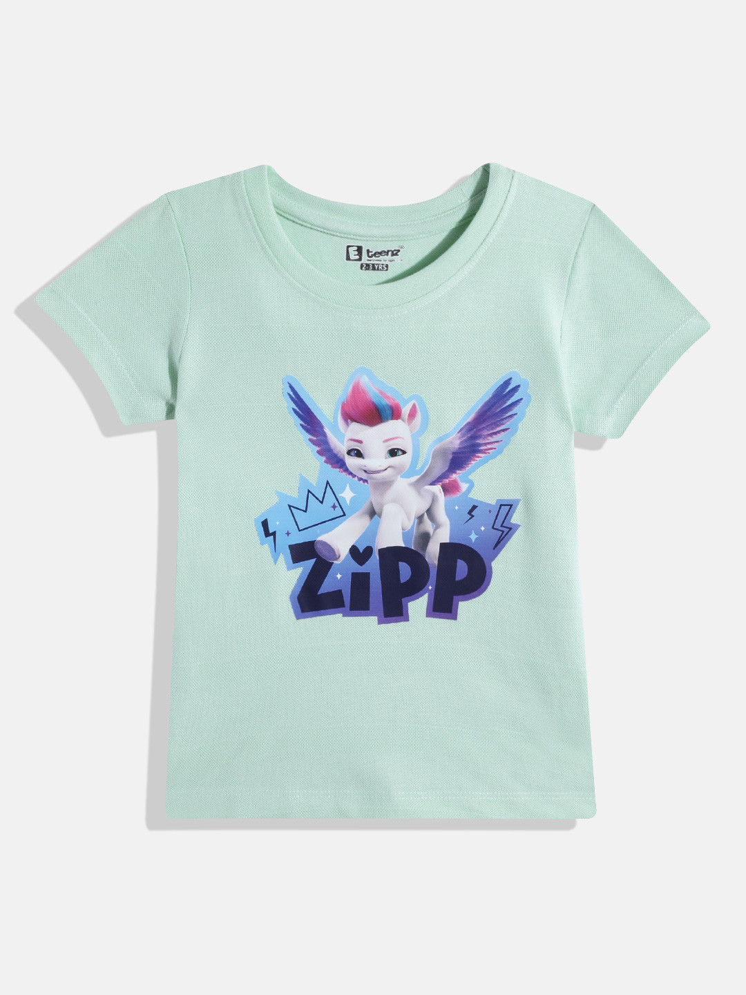 Eteenz Girls Zipp Printed T-shirt
