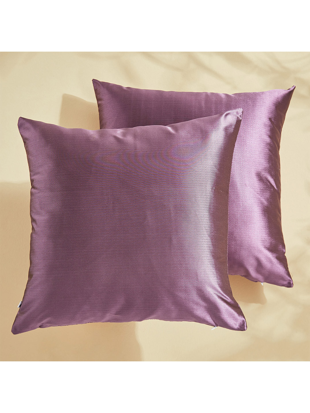 Home Centre Corsica Lithic Purple 2 Pieces Square Cushion Covers