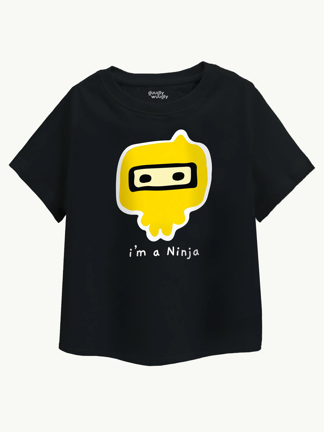 Guugly Wuugly Super Soft Combed Compact I am Ninja T-shirt