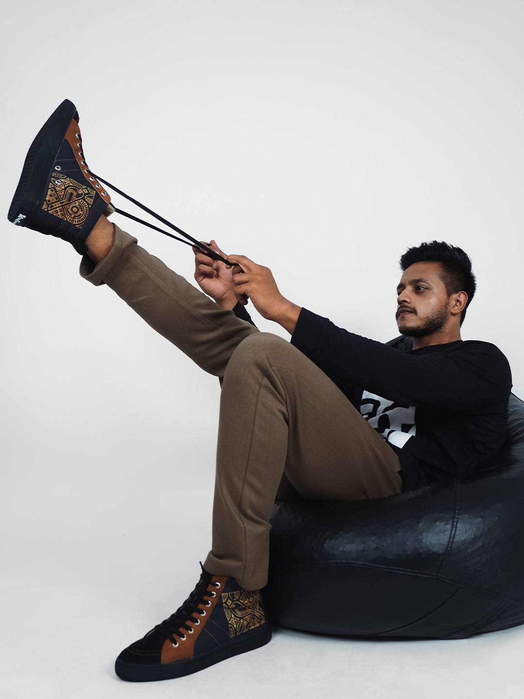 KobSook Luxe Men High Ankle Casual Shoes