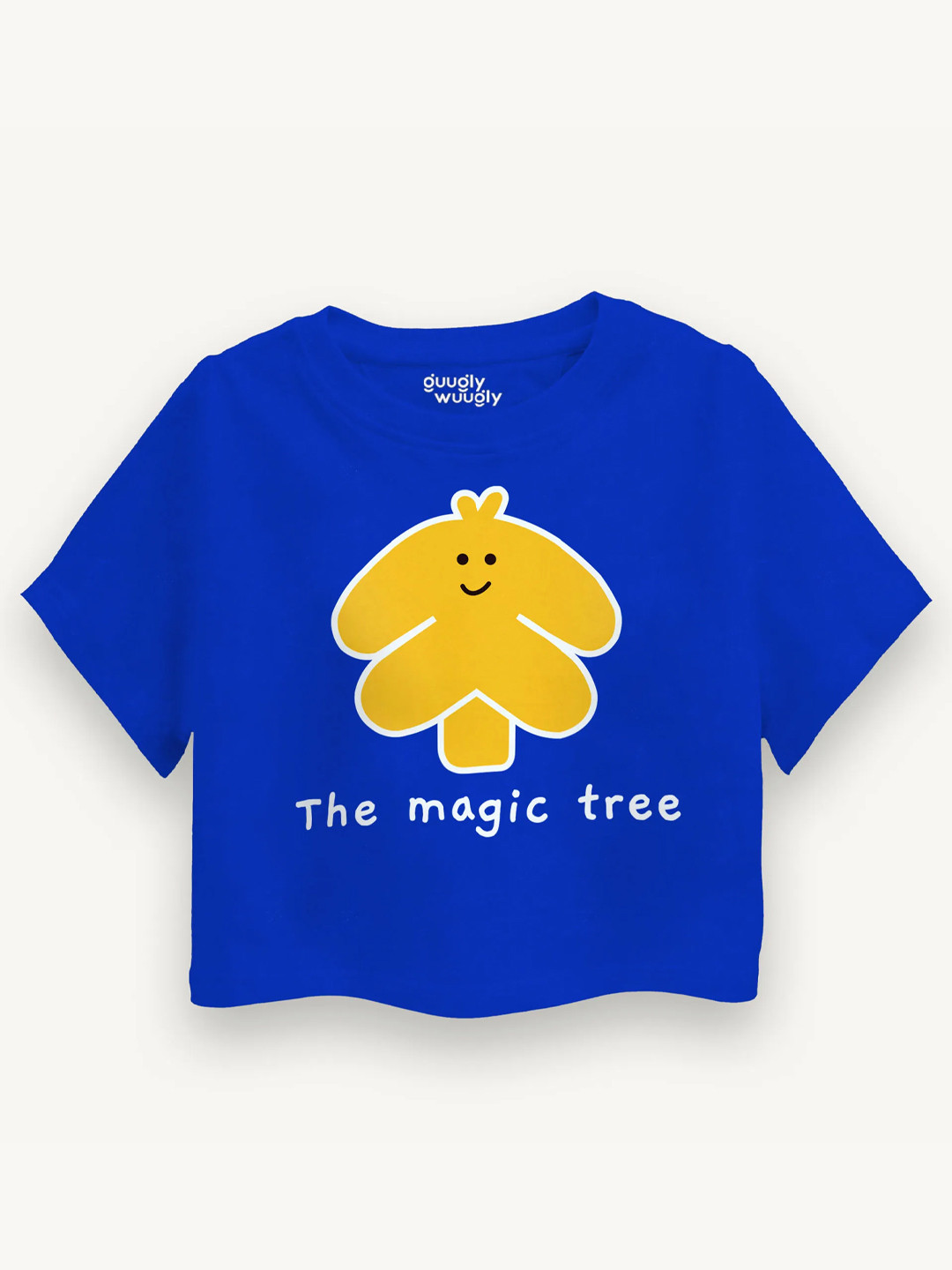 Guugly Wuugly Super Soft Combed Compact Cotton Magic Tree Crop Top