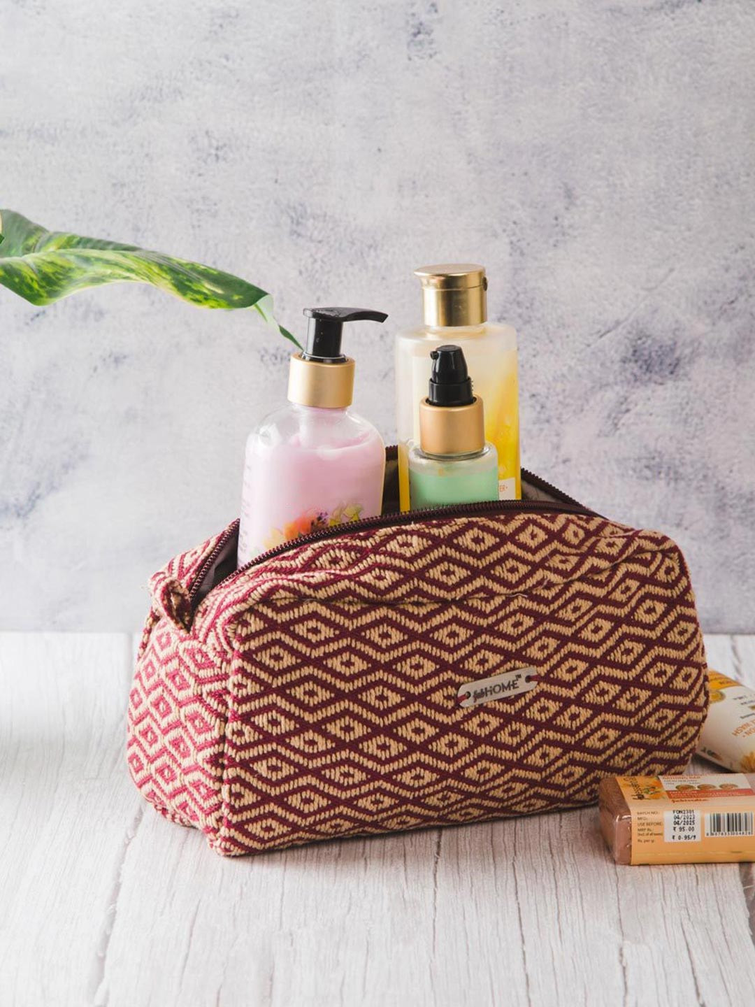 Fabindia Textured Structured Handheld Bag