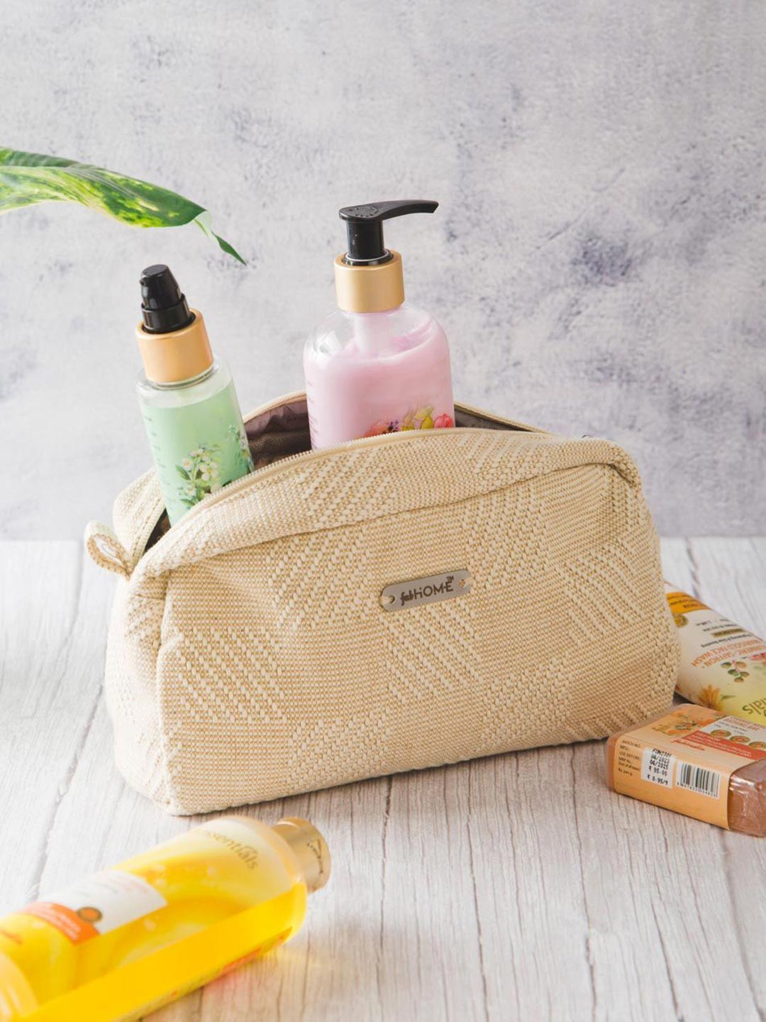 Fabindia Unisex Textured Make up pouch