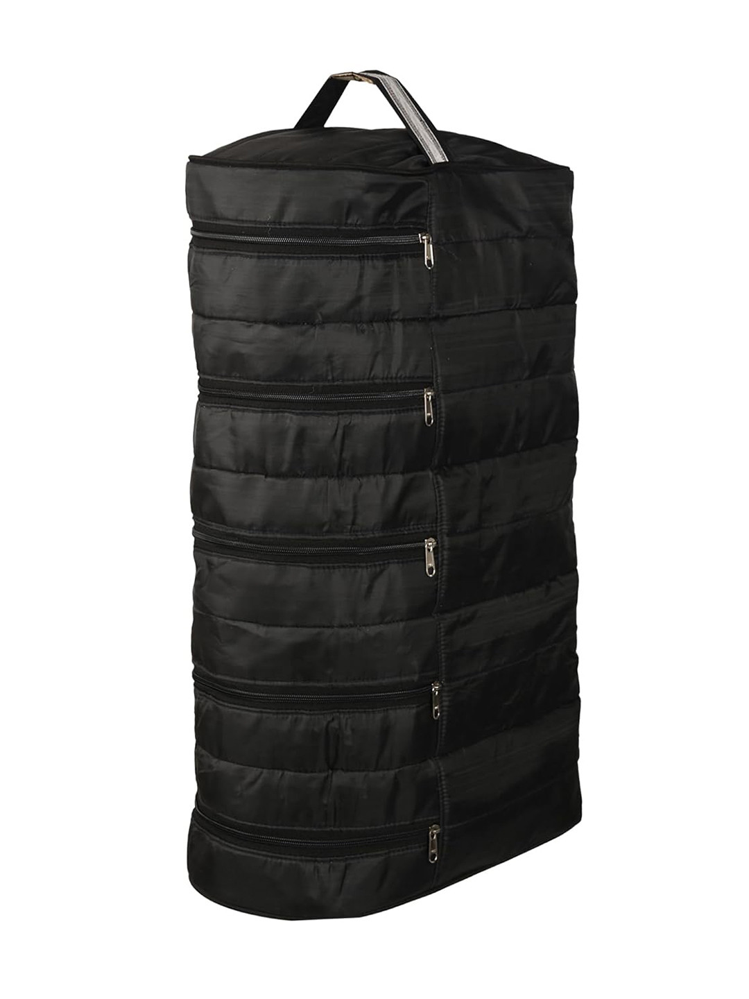 Kuber Industries Black Water Resistant Printed Foldable Shoes Organisers