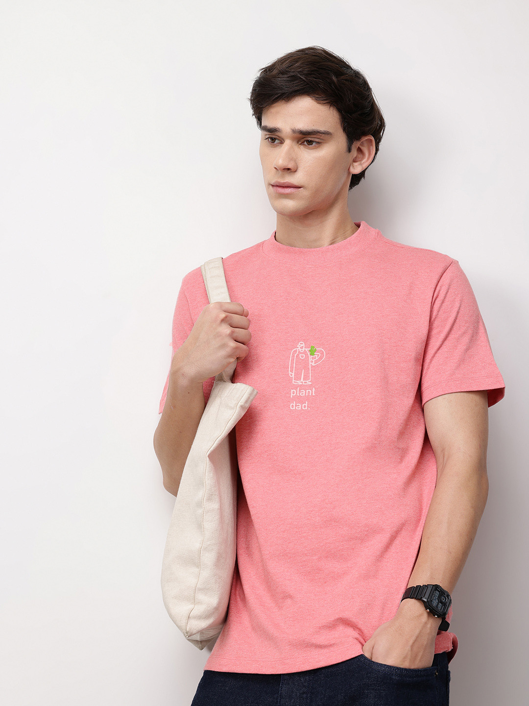 ether Grower Men Graphic Printed Pure Cotton Comfort Fit Relaxed Fit T-shirt