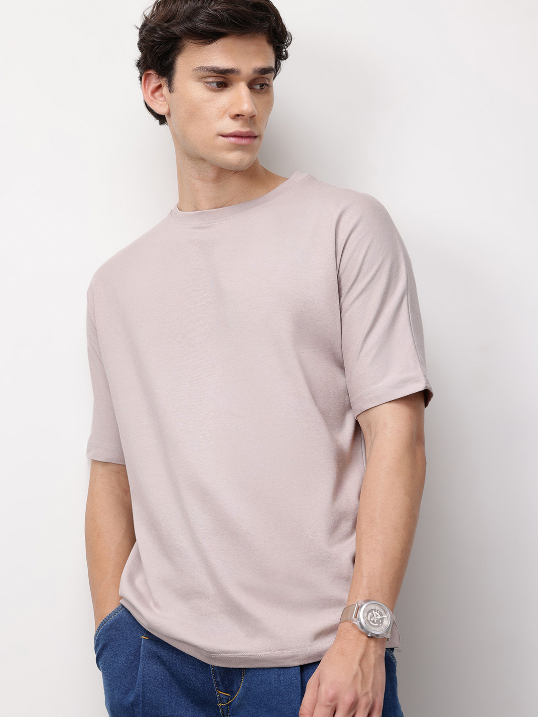 ether Men Shaman Extended Sleeves Pure Cotton Comfort Fit Relaxed Fit T-shirt