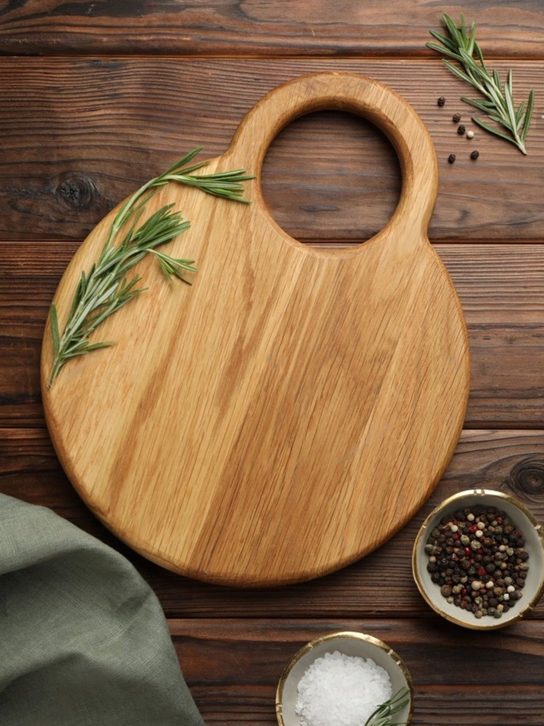 Wood Chop Beige Wooden Chopping Board