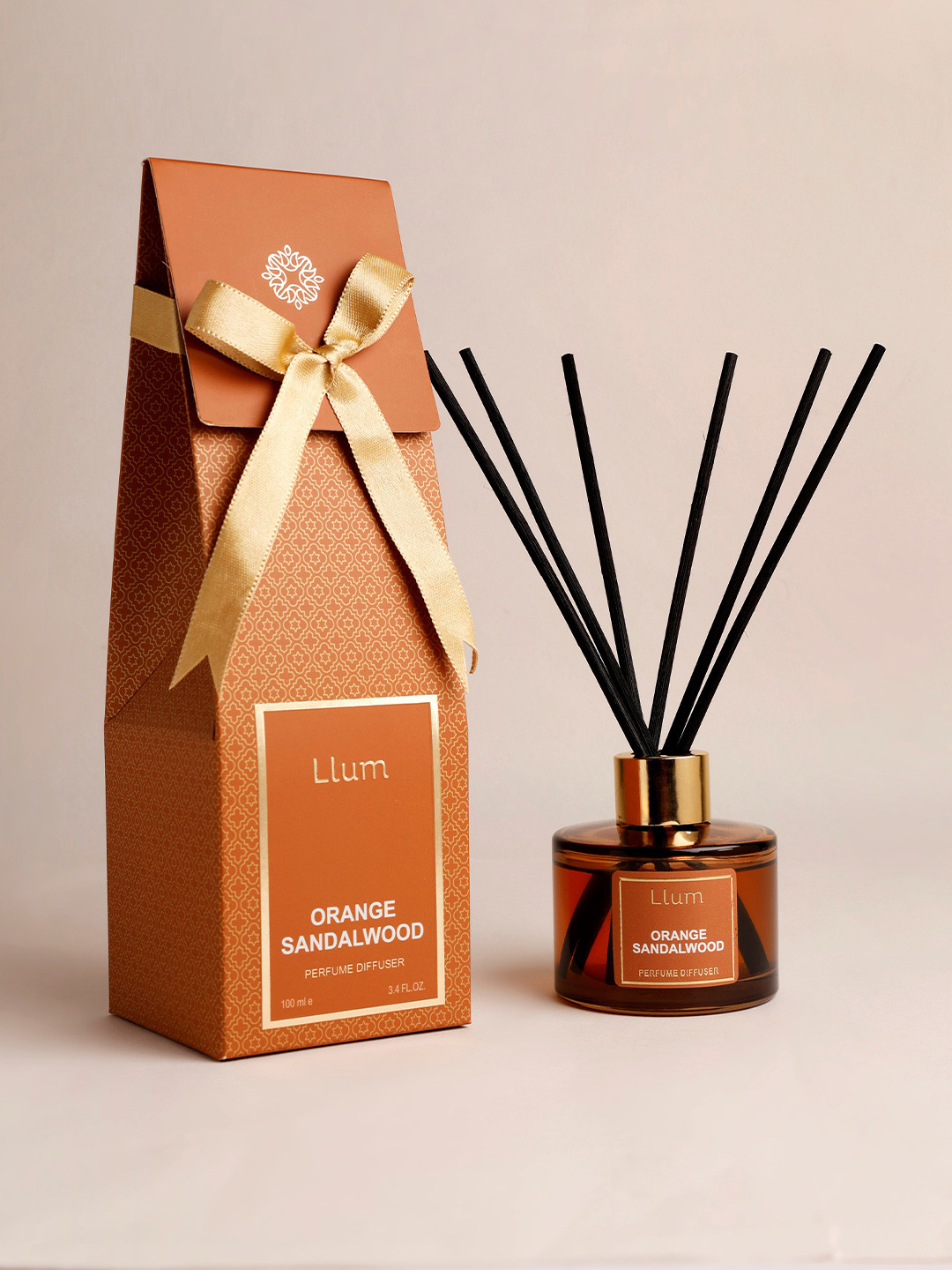 LLUM Orange Sandalwood Reed Diffuser Set 100ml
