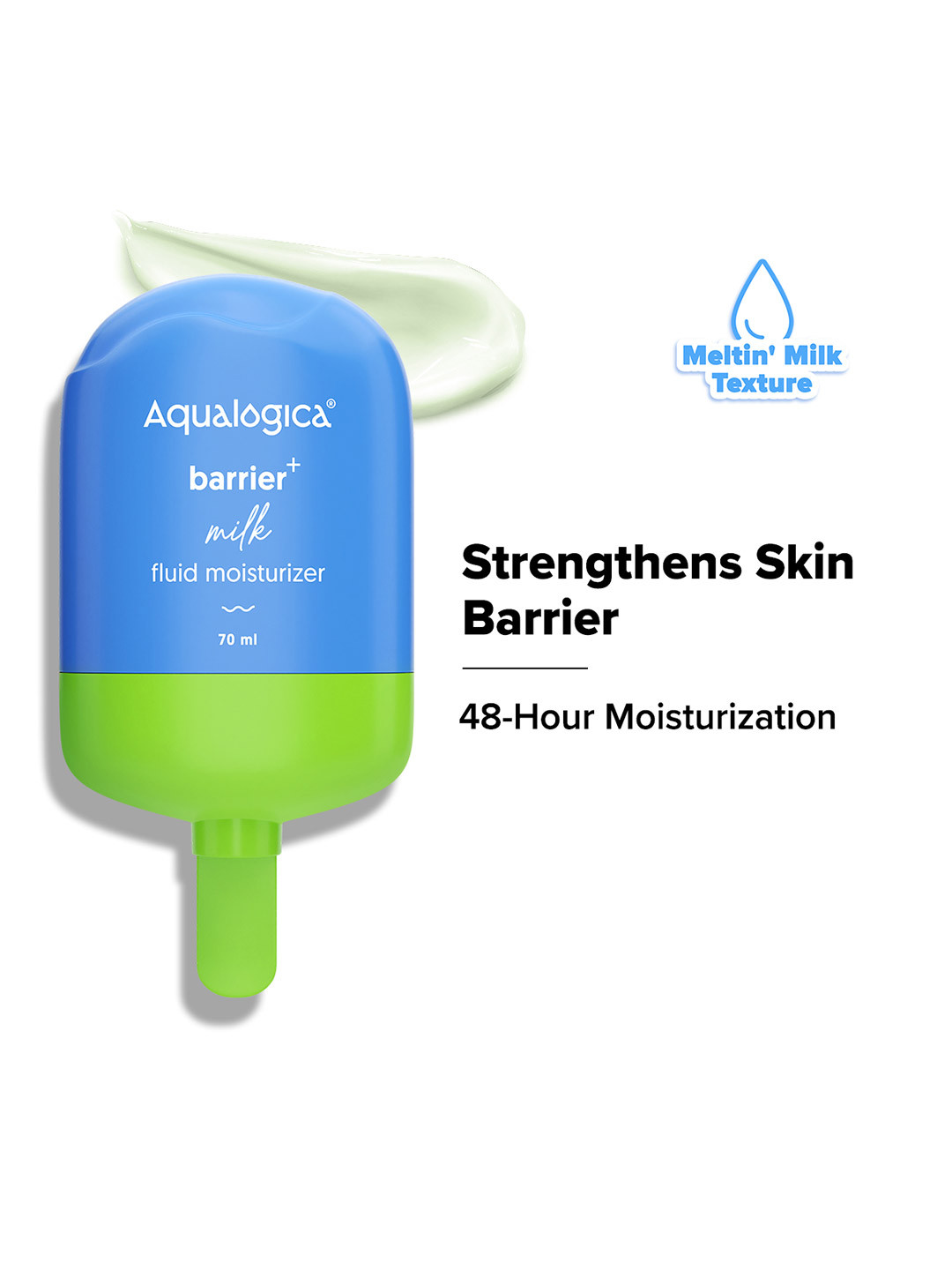 Aqualogica Barrier+ Milk Fluid Moisturizer with Avocado & Ceramides - 70 ml