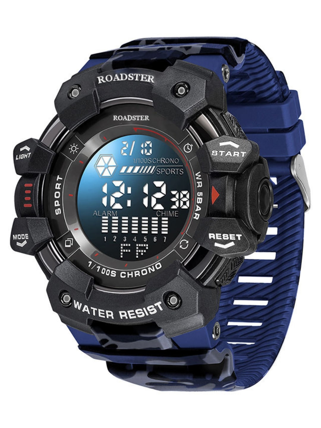 The Roadster Lifestyle Co Men Multi Function Digital Watch RDSTR-8050-BLUE