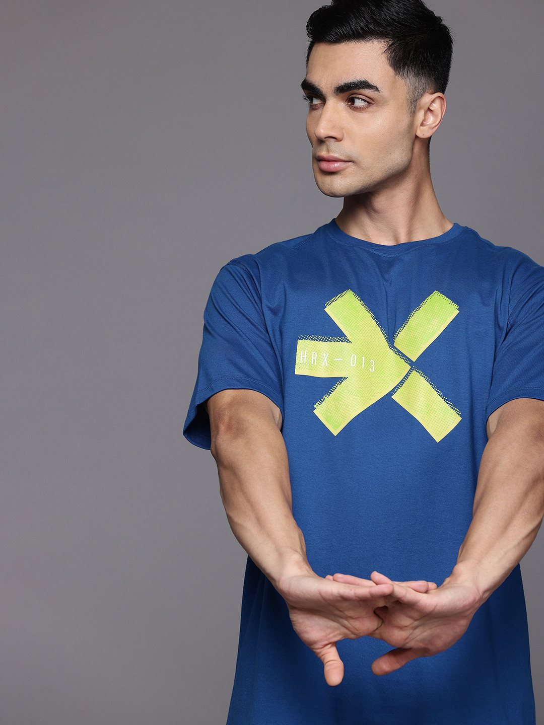 HRX by Hrithik Roshan Couple Tee Collection Brand Logo Print Training T-shirt