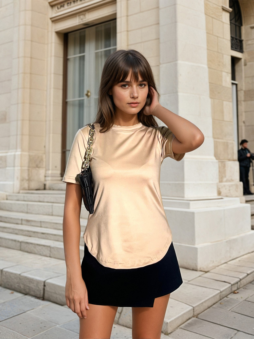 Stylecast X Hersheinbox Sheen Longline Top