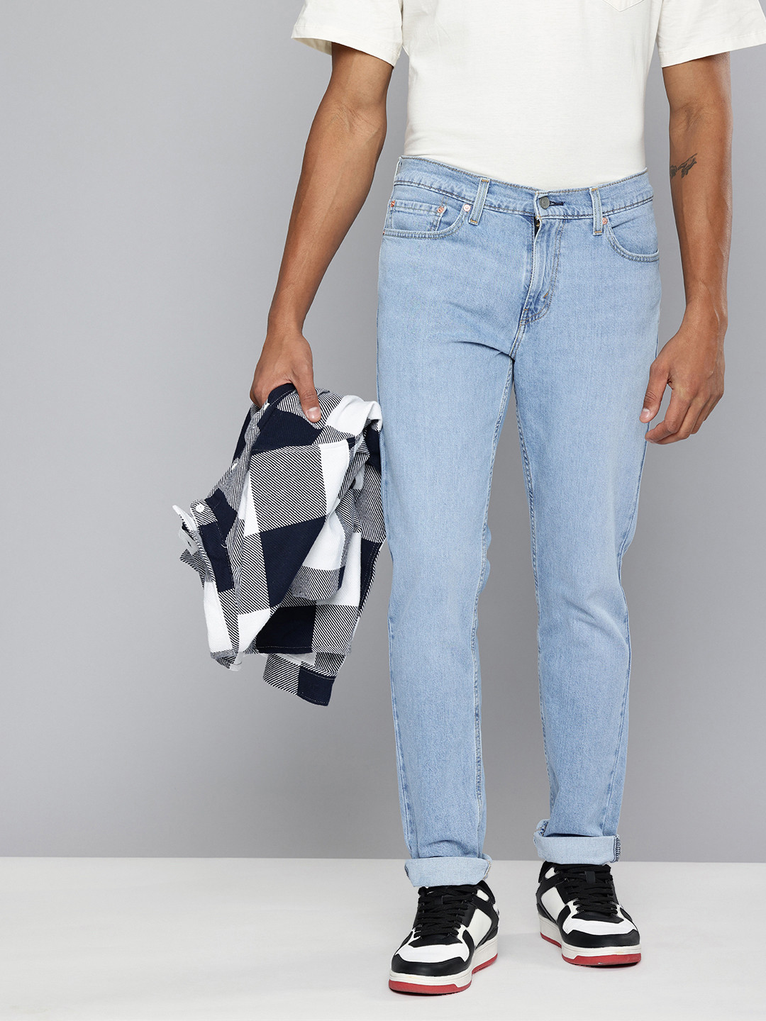 Levis Men 511 Slim Fit Light Fade Stretchable Jeans