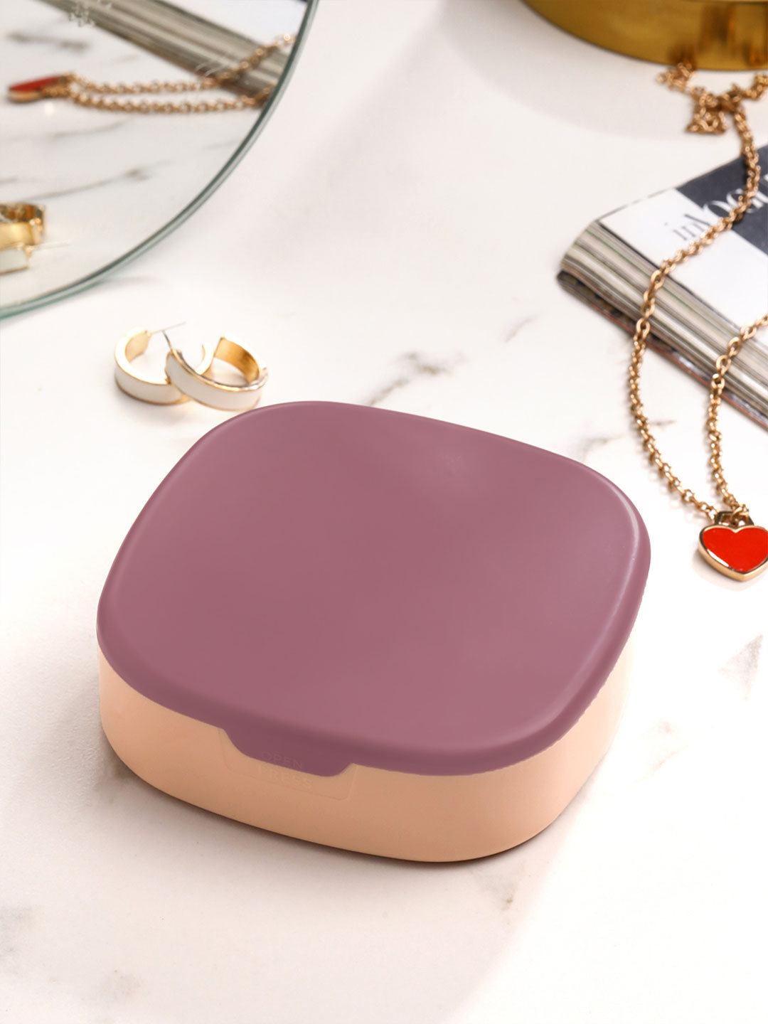 Yellow Chimes Purple Jewelry Box Organisers