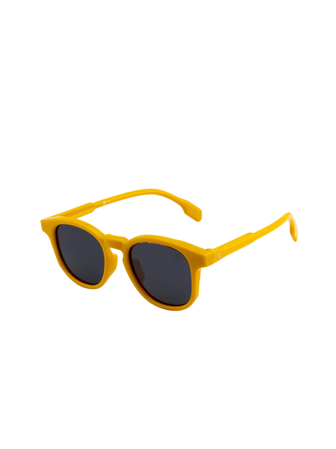 SEESAW Unisex Blue Lens Yellow TR90 Round Sunglass with 100% UV Protection-Ideal for Kids 8-12 Yrs