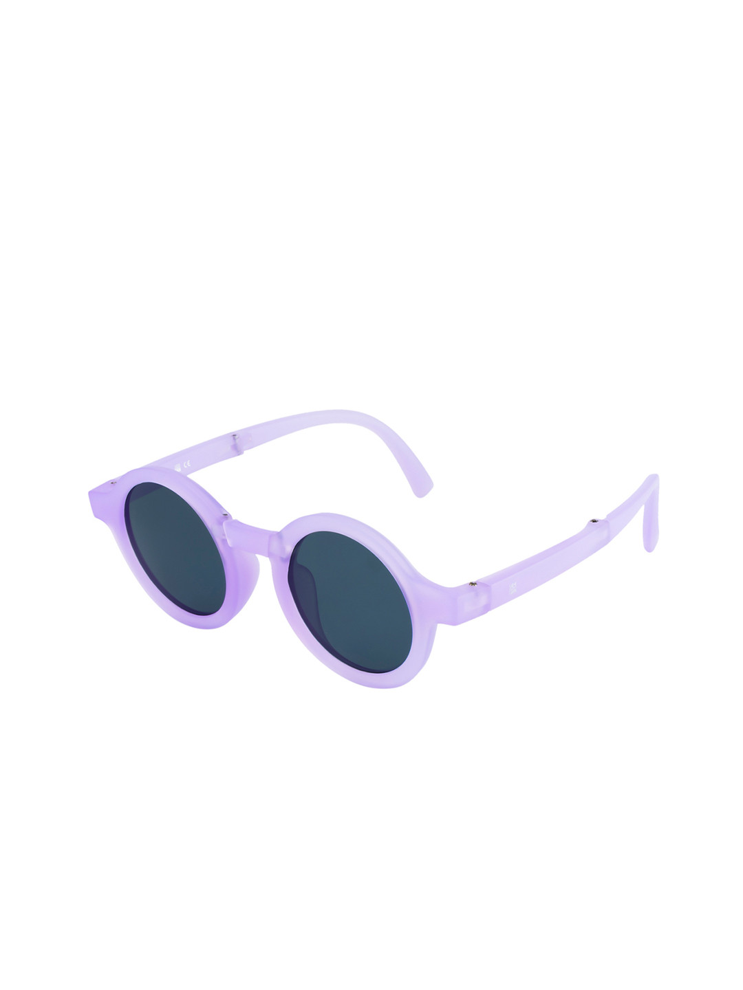 SEESAW Unisex Blue Lens Purple TR90 Round Sunglass with 100% UV Protection-Ideal for Kids 8-12 Yrs
