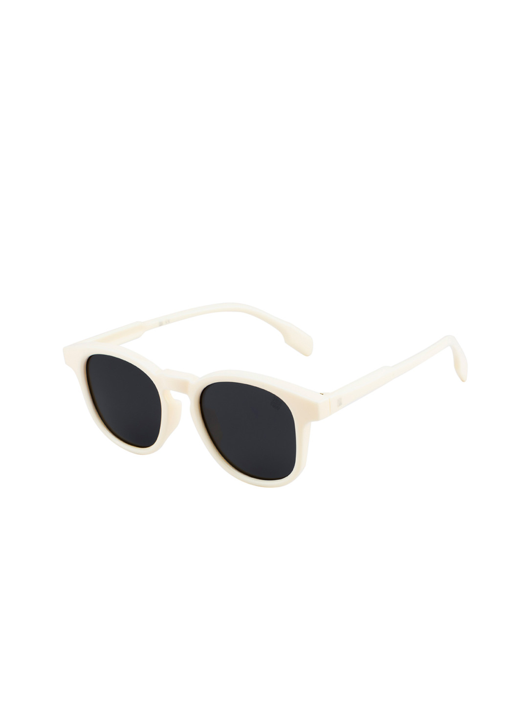 SEESAW Unisex Blue Lens White TR90 Round Sunglass with 100% UV Protection - Ideal for Kids 8-12 Yrs