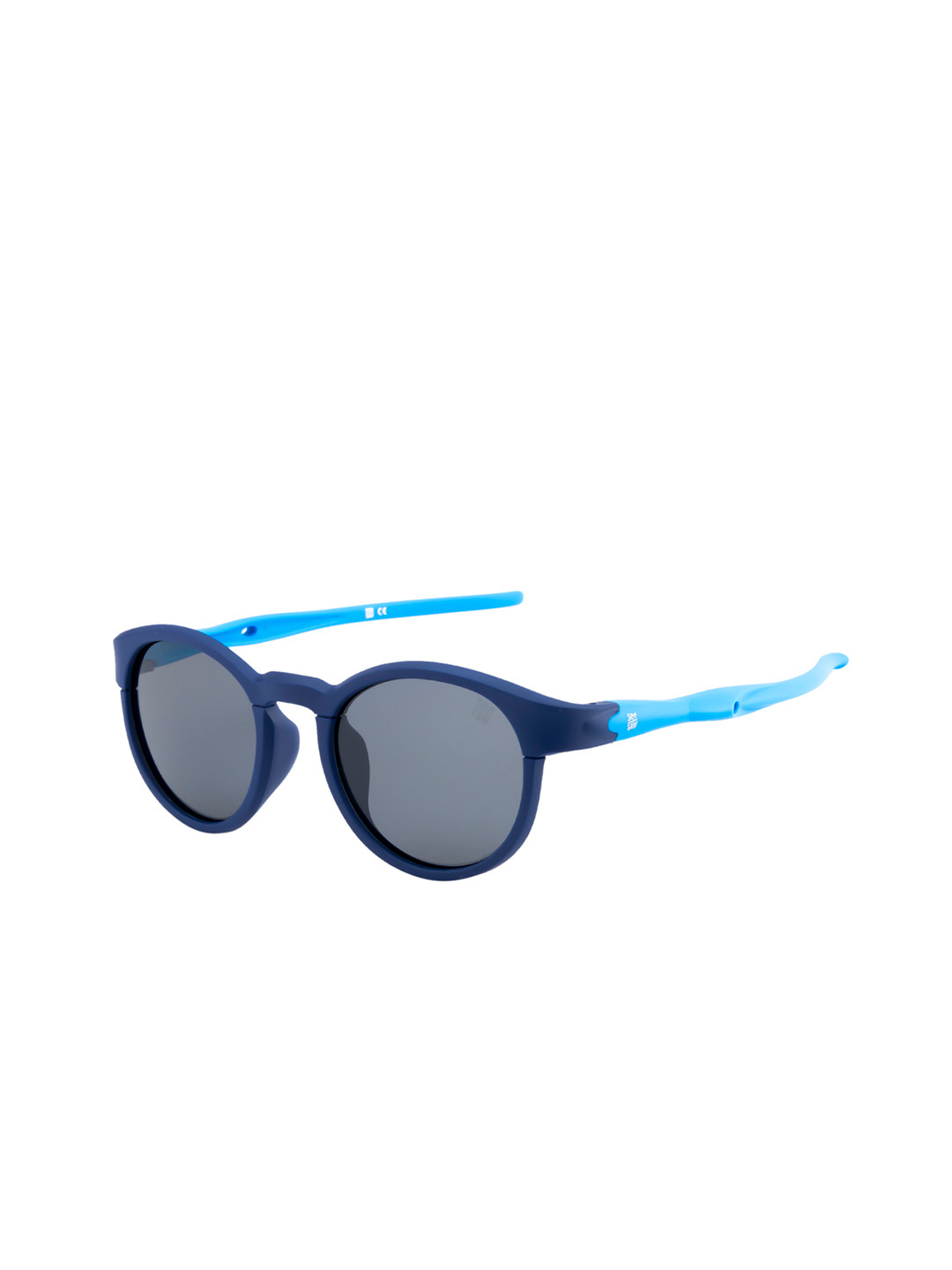 SEESAW Unisex Blue Lens Navy Blue TR90 Round Sunglass with 100% UV Protection-Ideal for Kids 5-8 Yrs