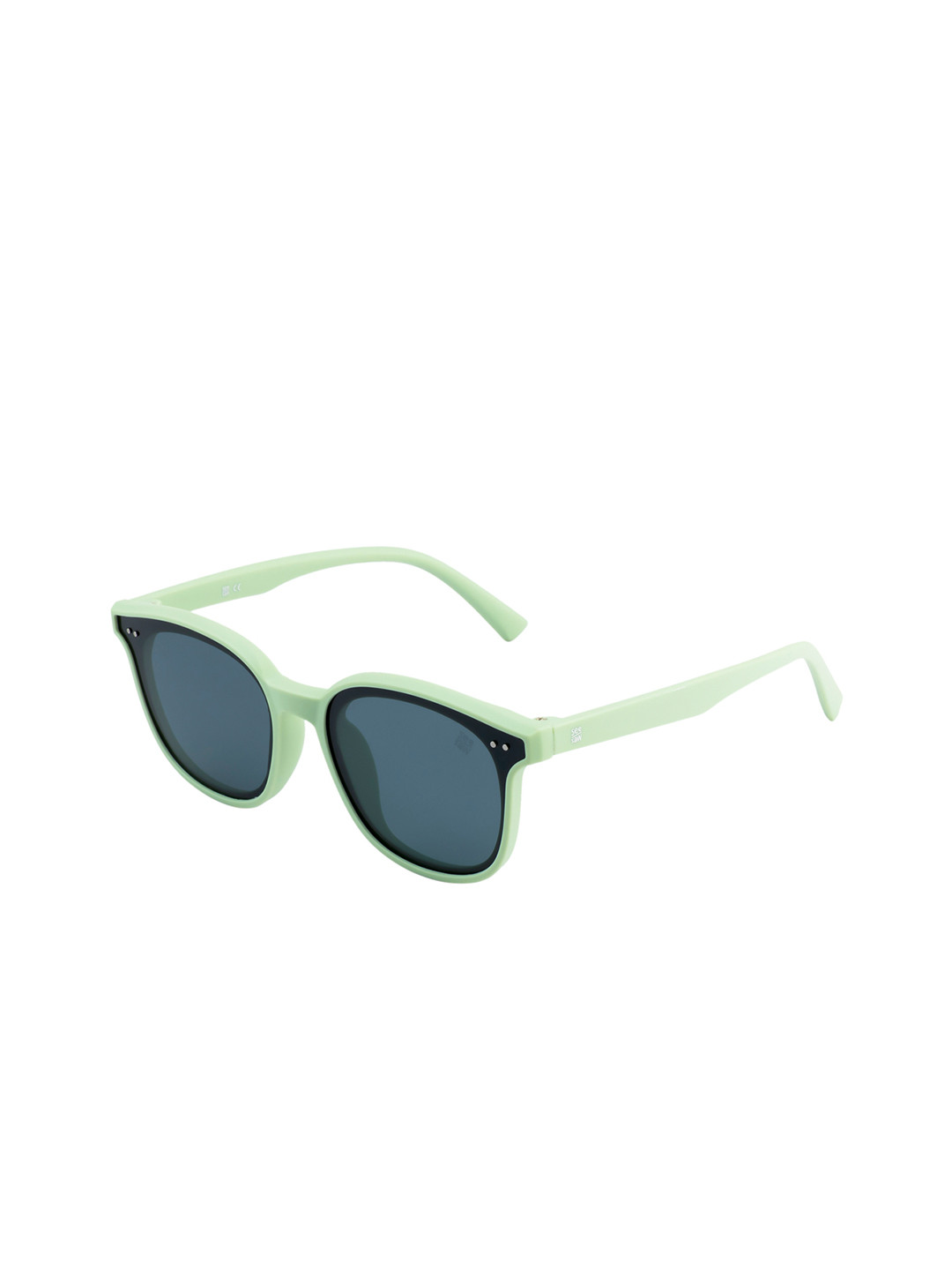 SEESAW Unisex Blue Lens Green TR90 Square Sunglass with 100% UV Protection-Ideal for Kids 8-12 Yrs