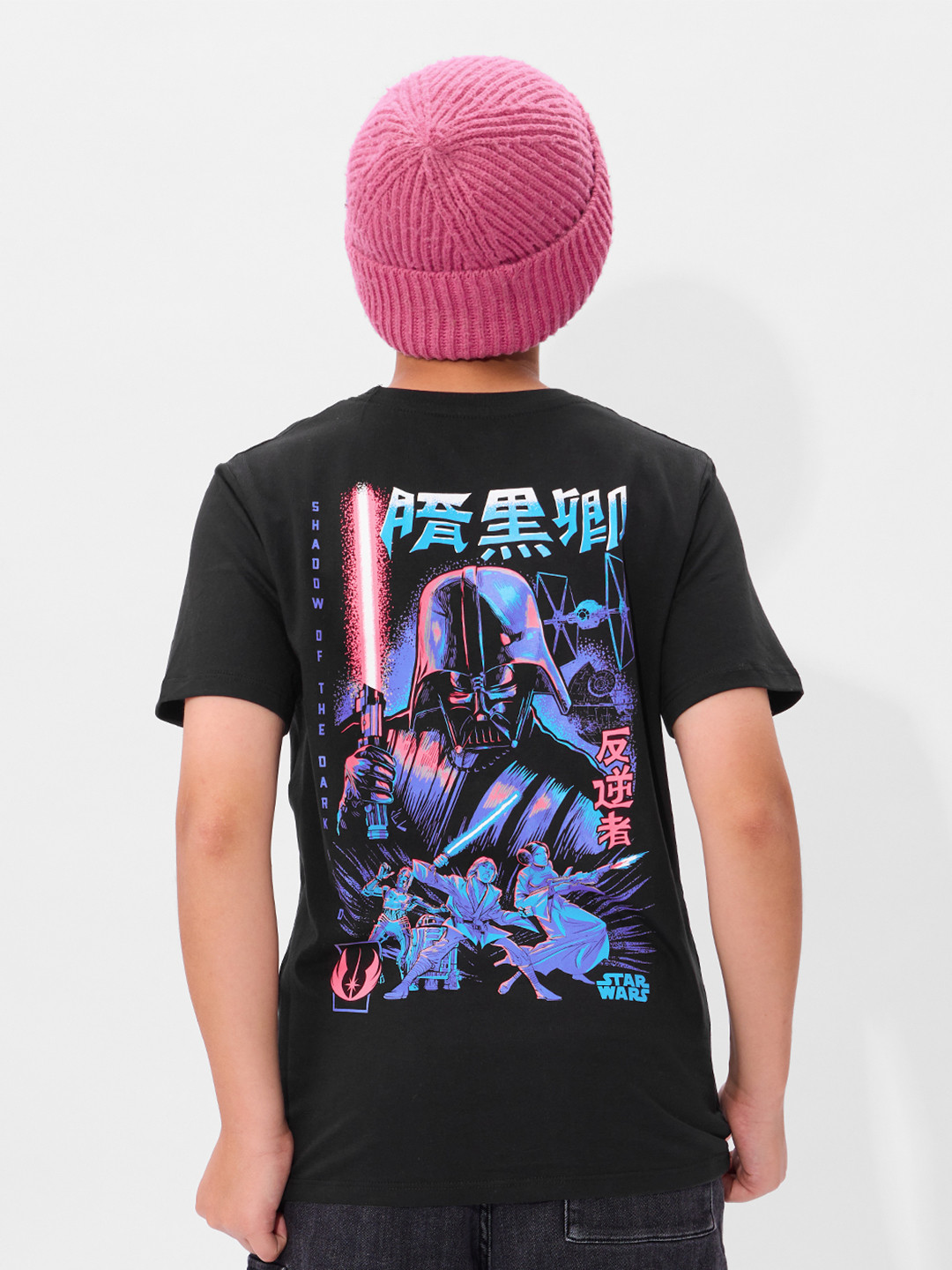The Souled Store Boys Star Wars Graphic Printed Round Neck Cotton T-shirt