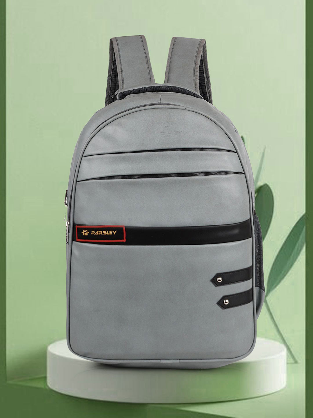 PARSLEY Unisex Casual Synthetic Leather Shoulder Backpack