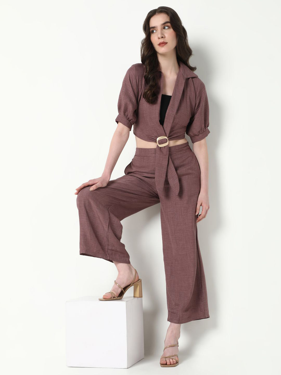 SHOWOFF Top and Tube Top With Trousers Co-Ords