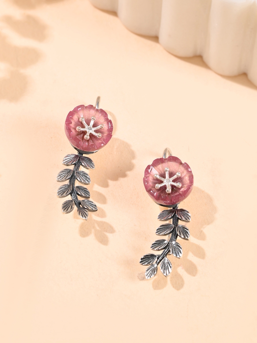 Buy Studio Voylla 925 Sterling Silver Rhodium Plated Floral Ear Cuff Earrings Earrings for Women 31301864 Myntra