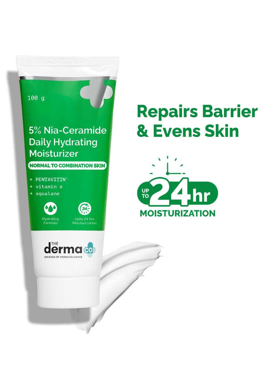 The Derma co. 5% Nia-Ceramide Daily Hydrating Moisturizer with Vitamin E & Squalane - 100g