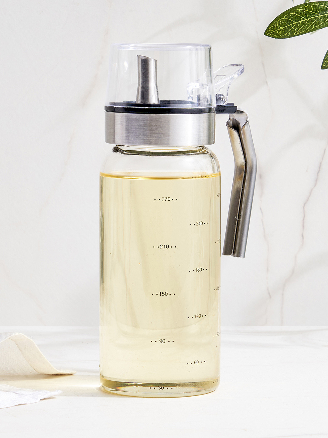 Home Centre Corsica Orren Transparent Glass Oil Dispenser - 300 ml