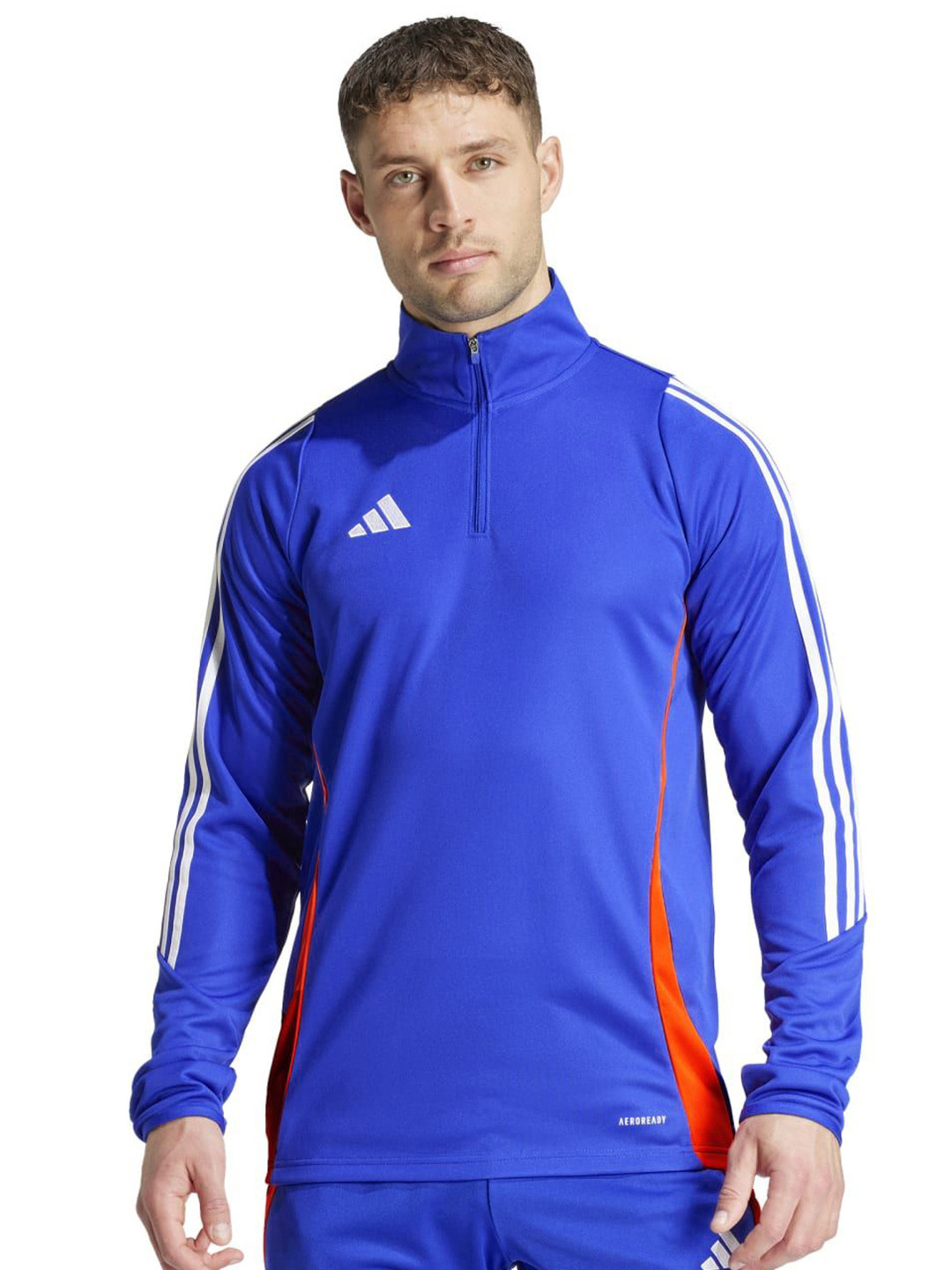 ADIDAS Men Solid High Neck Slim Fit T-shirt