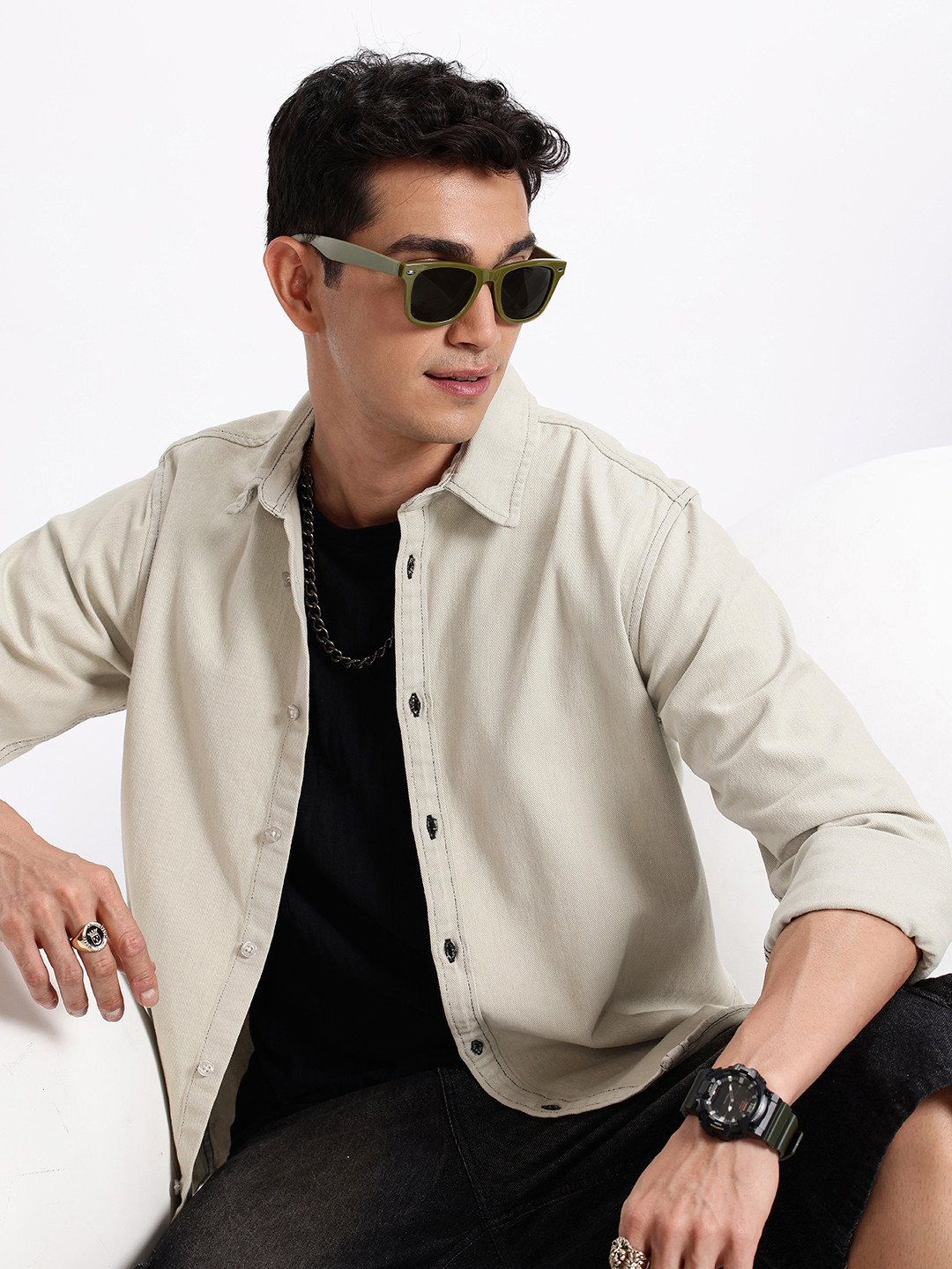 Aeropostale Denim Pure Cotton Casual Shirt