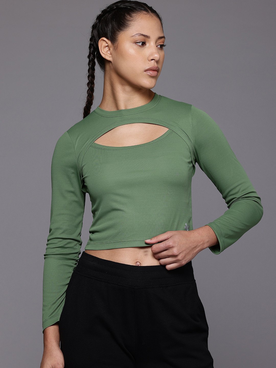 HRX by Hrithik Roshan Rapid Dry Cut Out Slim Fit Sports T-shirt