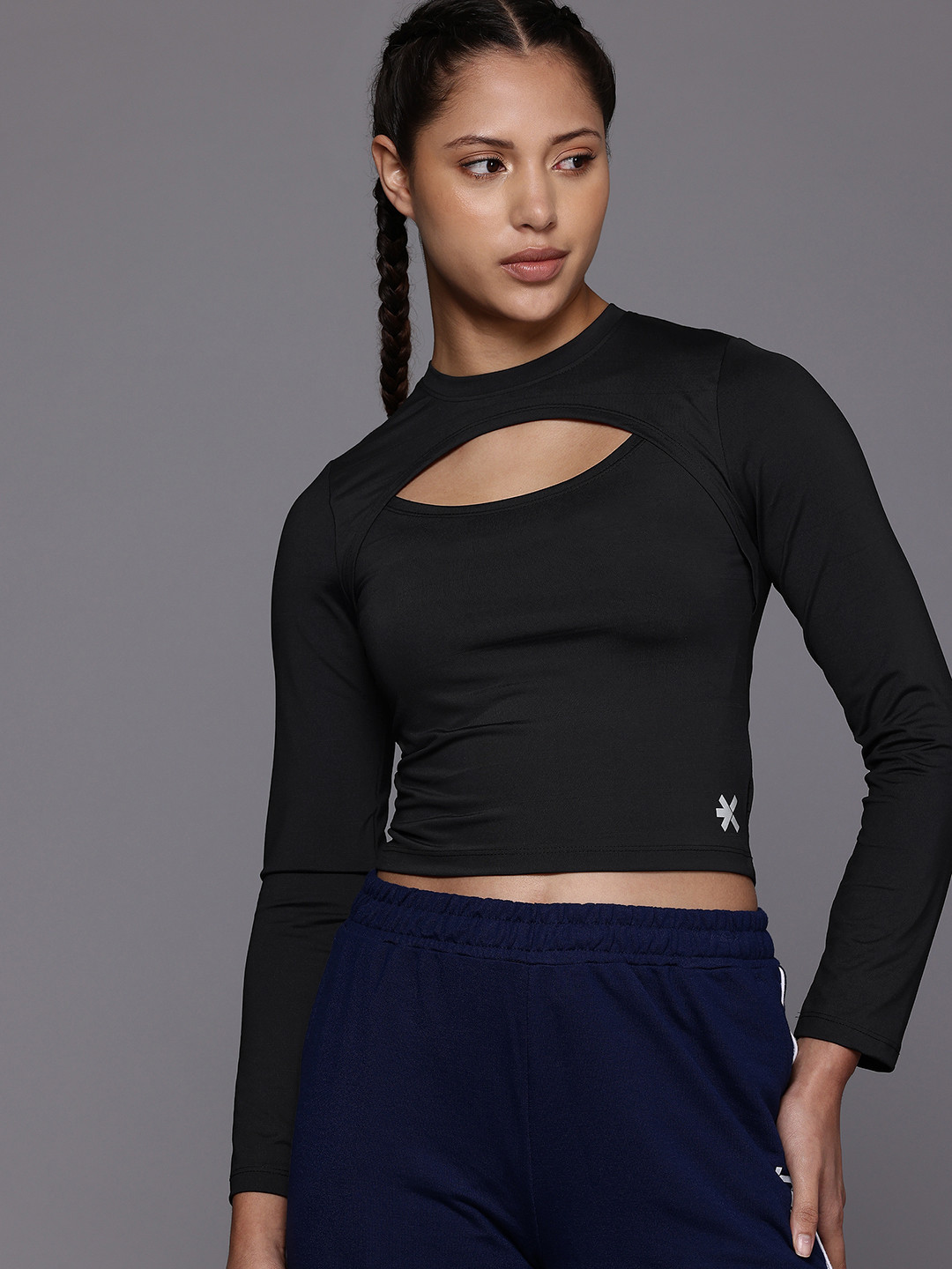 HRX by Hrithik Roshan Rapid Dry Cut Out Slim Fit Sports T-shirt