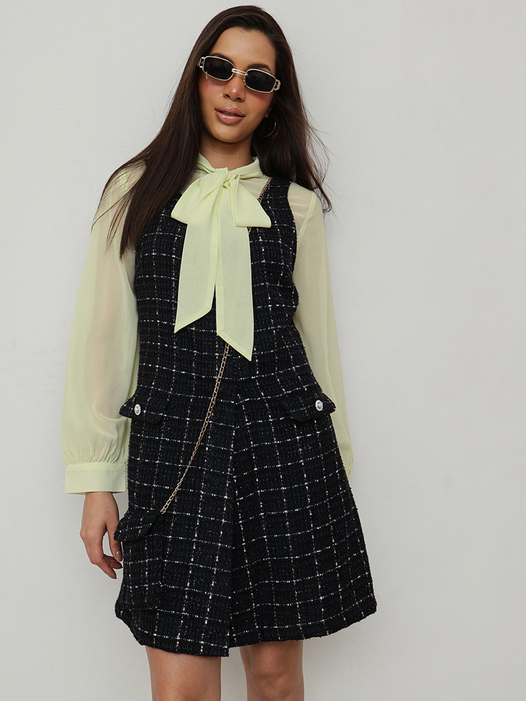 HOUSE OF S Womens Pinafore Dress