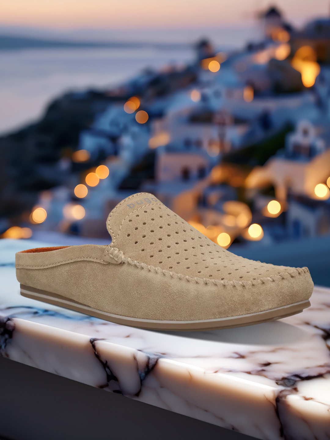 Bugatti Cherokee Men Leather Slip-On Mules