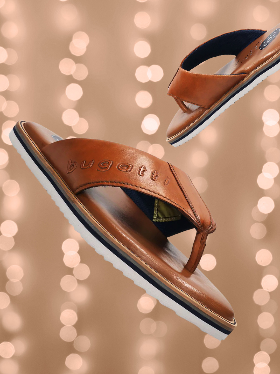 Bugatti Men Leather Comfort Sandals