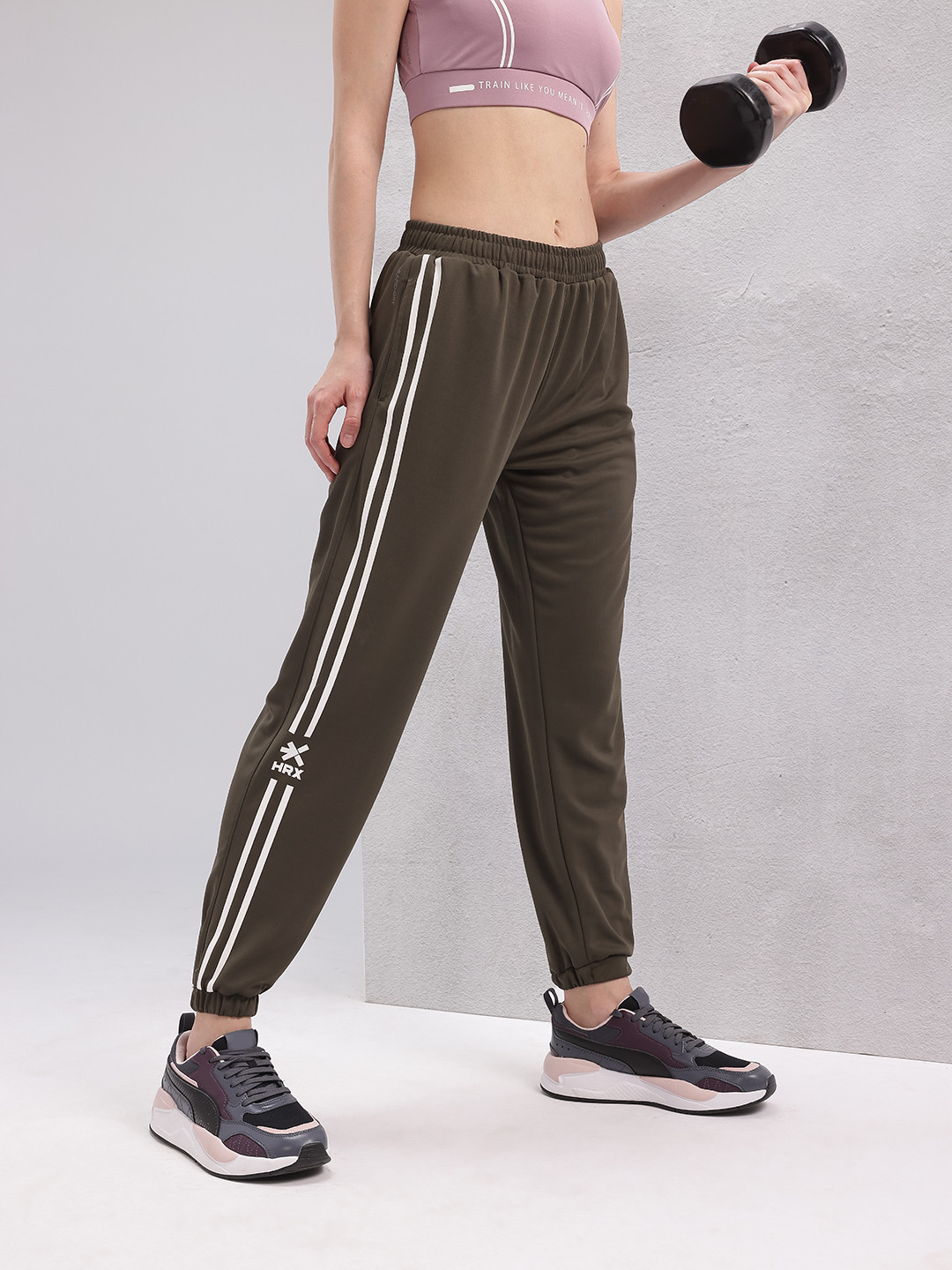 HRX by Hrithik Roshan Women Side Stripe Training Joggers