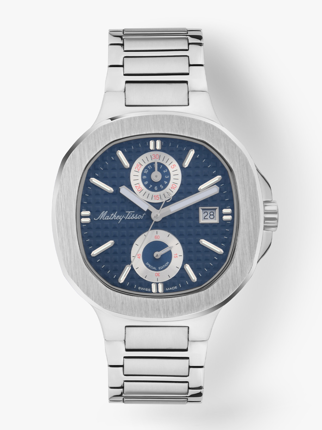 Mathey-Tissot Swiss Made Evasion Chronograph Quartz Blue Dial Men's Watch - H152CHABU