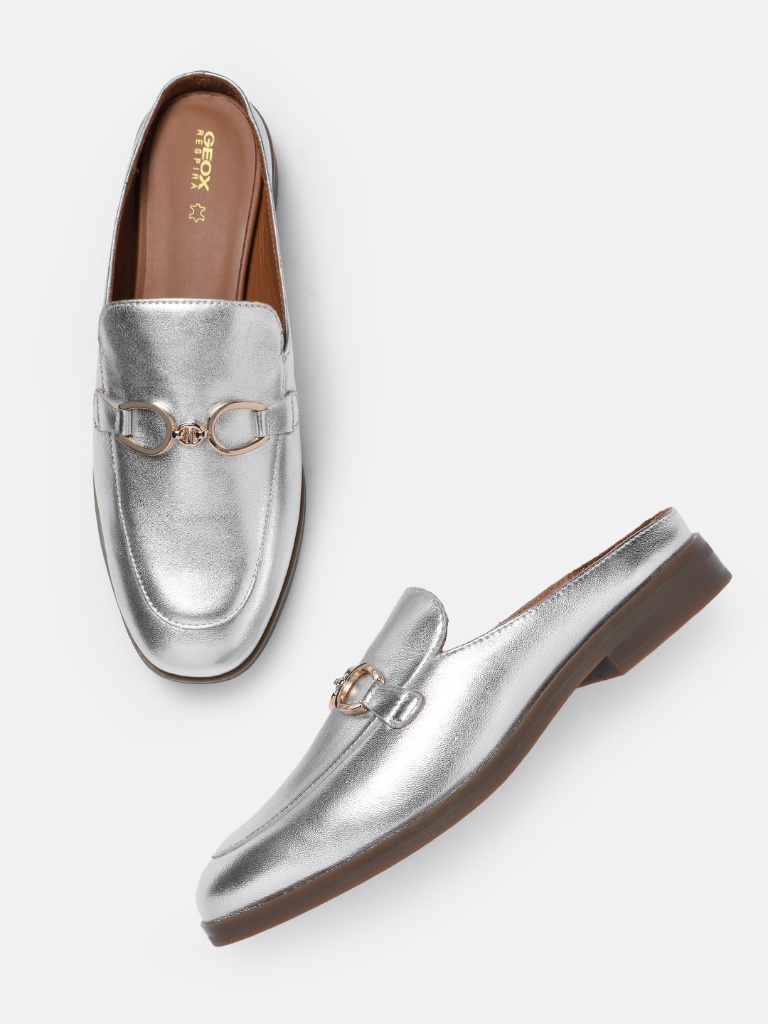 Geox Women D Cloridie E Leather Mules