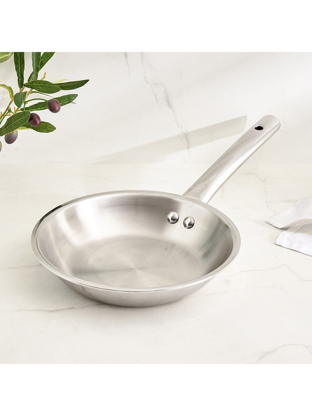 Home Centre Valeria Carin Stainless Steel Induction Frying Pan 1L