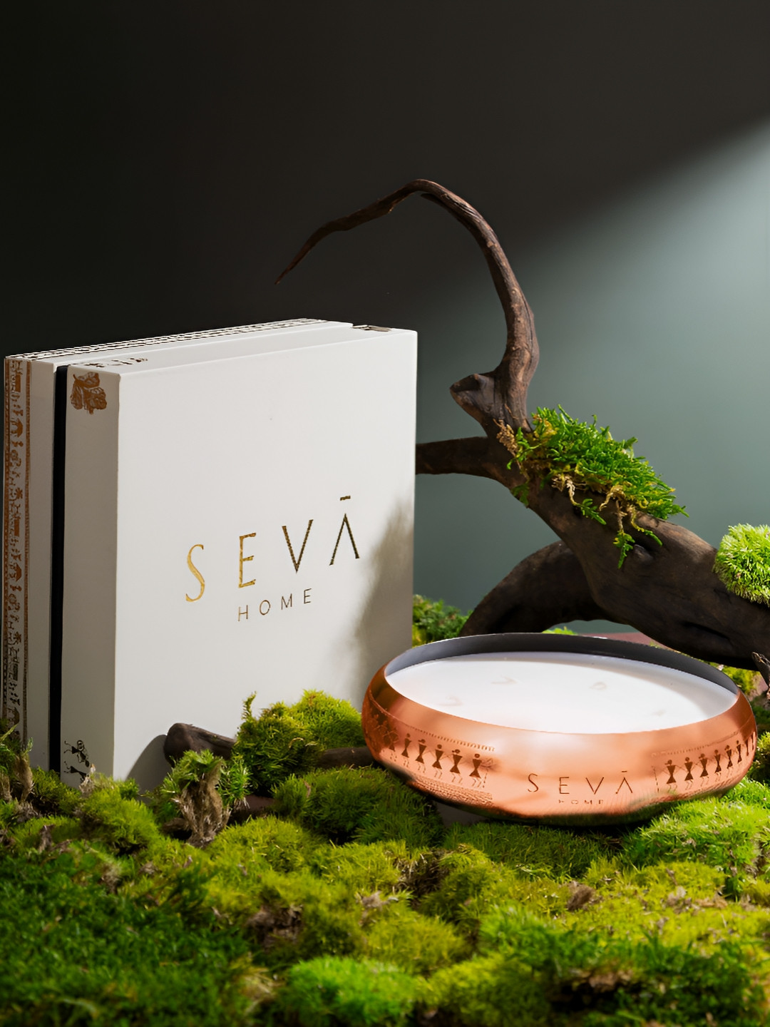 Seva Home Medley Scented 7 Wick Coconut Solid Round Regular Diya Candles