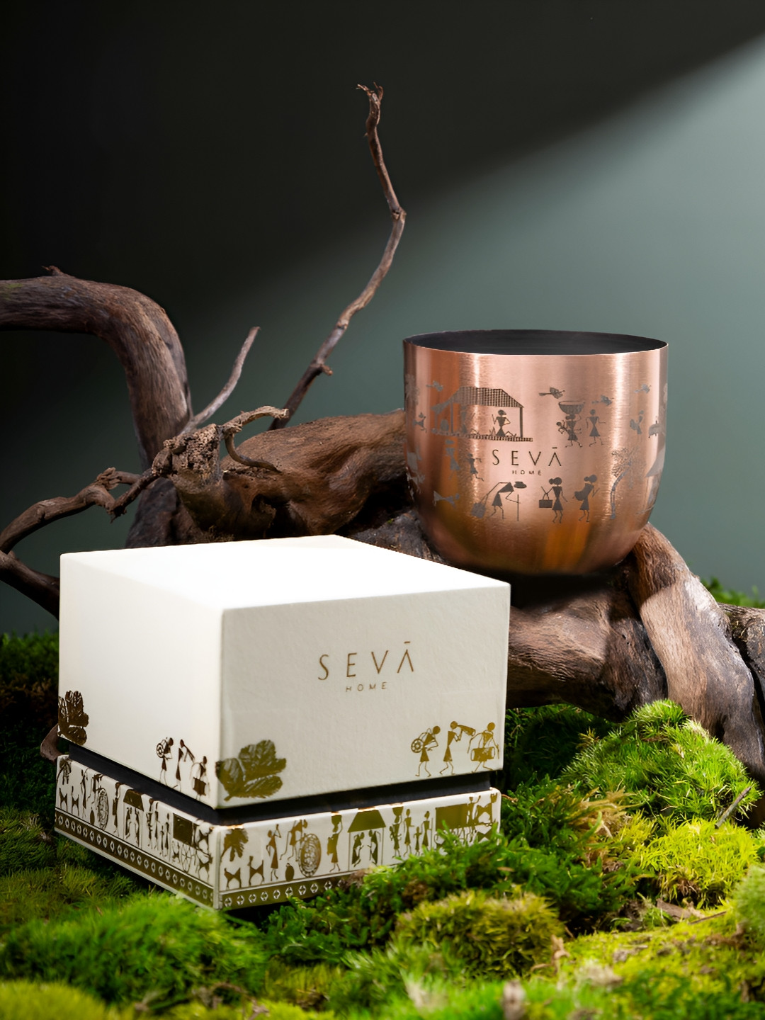 Seva Home Warli - Dil Se Rose Gold Heirloom Classic Jar Candle