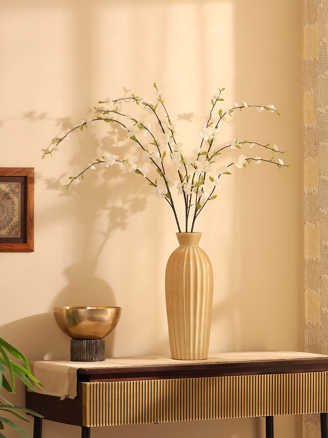 Elemntl White Non-Hanging Cherry Blossom Artificial Flower