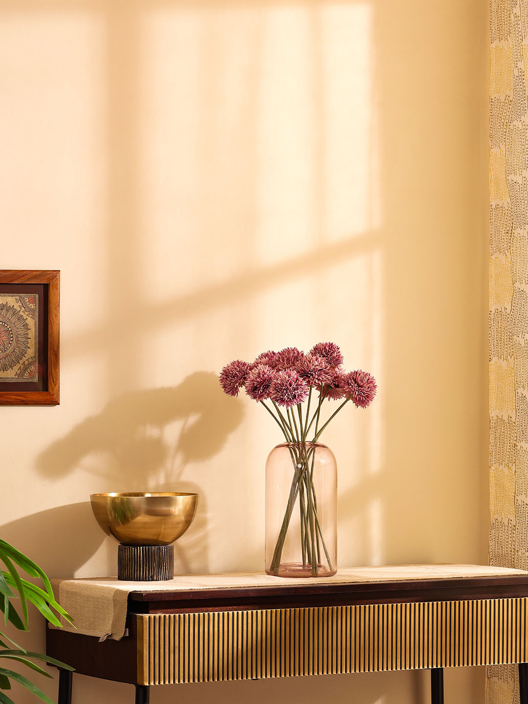 Elemntl Purple & Green 6 Pieces Artificial Chrysanthemum Flower Sticks